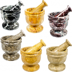 Marble Mortar & Pestel Assortment (Set of 12)