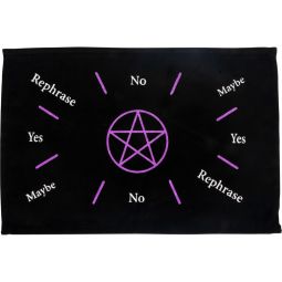 Printed Cotton Pendulum Mat - Pentacle Purple (Each)