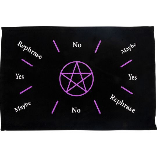 Printed Cotton Pendulum Mat - Pentacle Purple (Each)