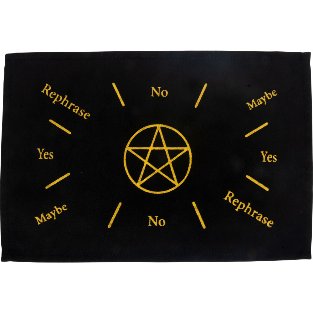 Printed Cotton Pendulum Mat - Pentacle GOLD (Each)