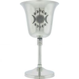 Chalice Stainless Steel w/Engraved Triple Moon - Medium (Each)