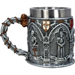 Stainless Steel Tankard Mug - Medieval Crusaders (Each)