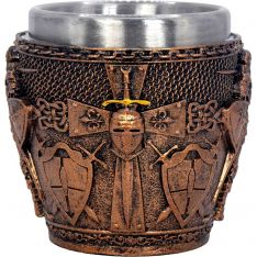 Stainless Steel Shot Glass - Viking Knight  (Each)