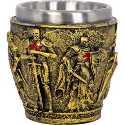 Stainless Steel Shot Glass - Medieval Crusader (Each)