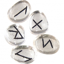 Gemstone Rune Set Clear Quartz (each)