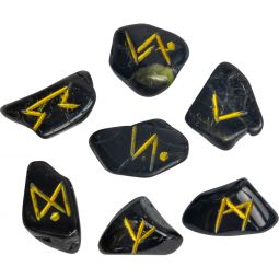 Gemstone Rune Set Black Tourmaline (Each)