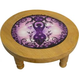 Wood Altar Table w/ Glass Top - Goddess (Each)