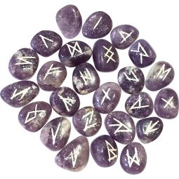 Gemstone Rune Set Lepidolite (Each)