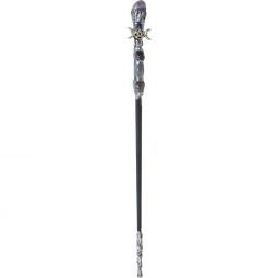 Magick Wand - Silver Triple Moon w/ Amethyst (Each)