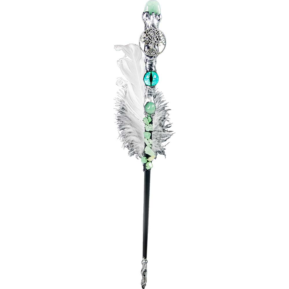MAGIC Wand - Green Aventurine Blue Dragon Eye & Tree (Each)