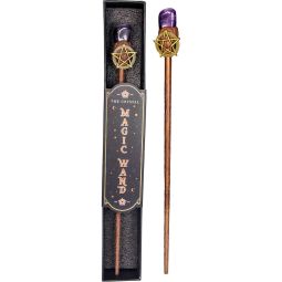 Magic Wand w/ Gift Box - Amethyst & Pentacle (Each)
