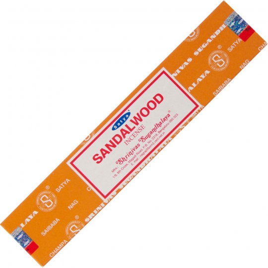 Satya Colored Nag Champa Incense 15 gr Sandalwood (pack of 12)