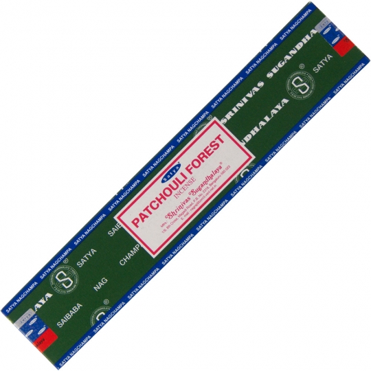 Satya Colored Nag Champa Incense 15 gr Patchouli Forest (pack of 12)