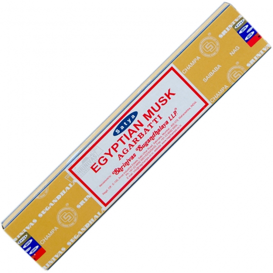 Satya Colored Nag Champa Incense 15 gr Egyptian Musk (pack of 12)