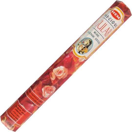 Hem Hexagonal Pack Incense 20 gr Rose  (pack of 6)
