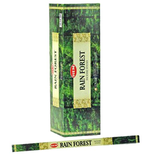 Hem Square Pack Incense 8 gr Rain Forest (Pk 25)