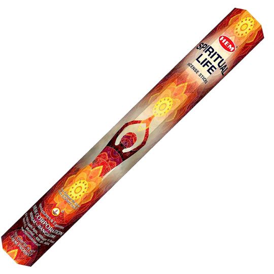 Hem Hexagonal Pack Incense 20 gr Spiritual Life (Pack of 6)
