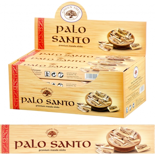 Green Tree Incense 15 gr - Palo Santo (Pack of 12)