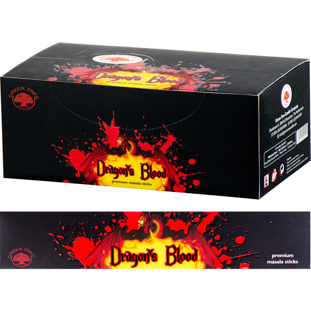 Green Tree Incense 15 gr - DRAGON's Blood (pack of 12)