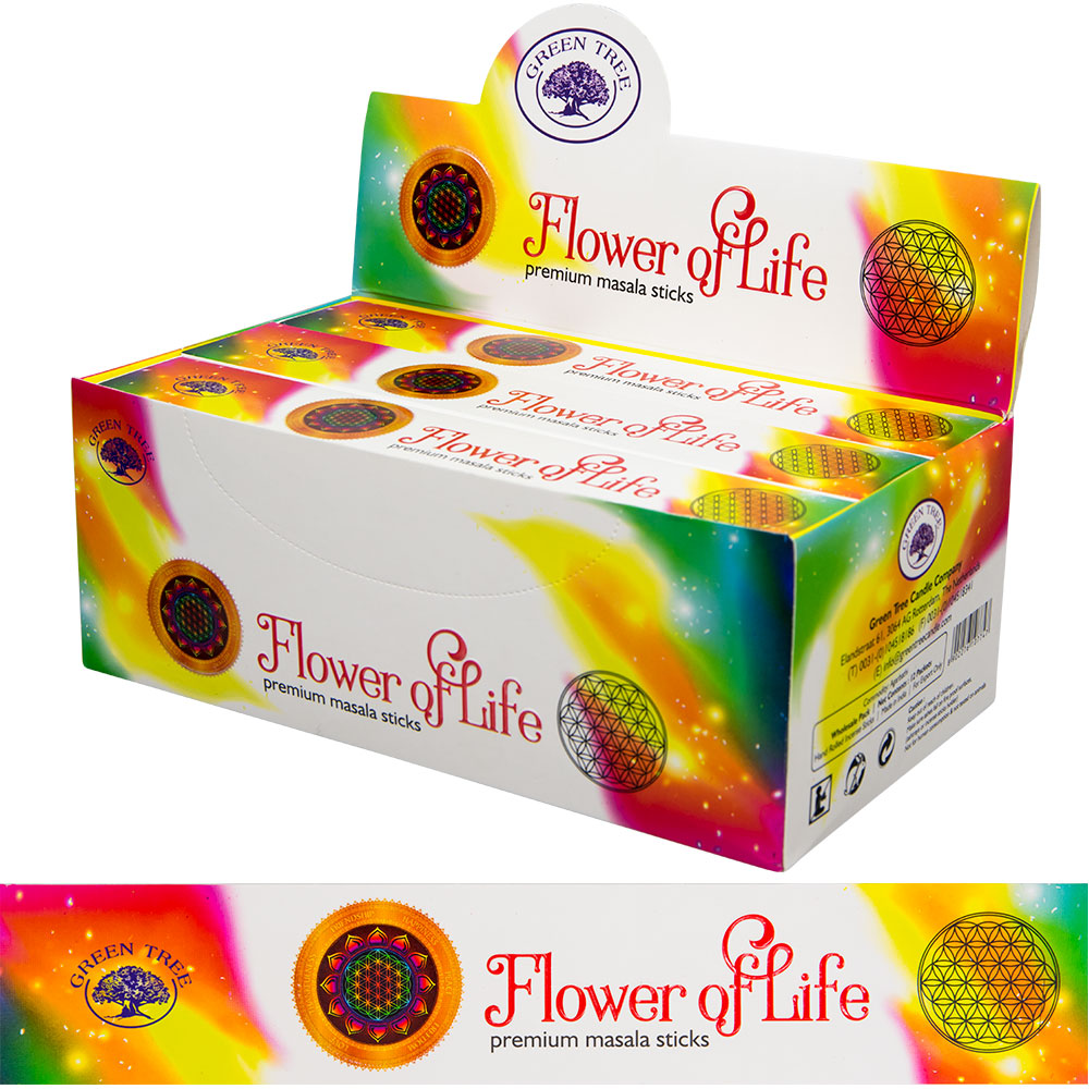 Green Tree Incense 15 gr - FLOWER of Life (pack of 12)