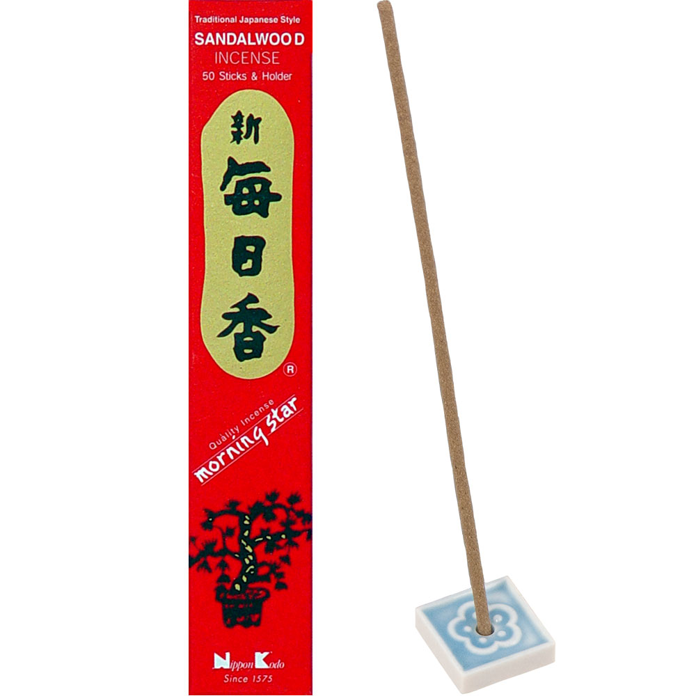 Morning STAR IncEnsE 50 sticks SAndAlwood  (box of 12)