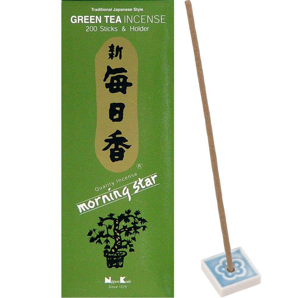 Morning STAR IncEnsE 200 sticks GrEEn TEA  (EAch)