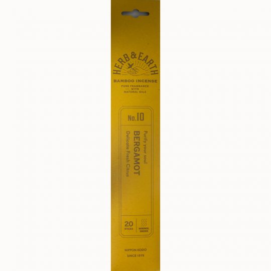 Herb & Earth Incense 20 sticks - Bergamot (Pack of 12)
