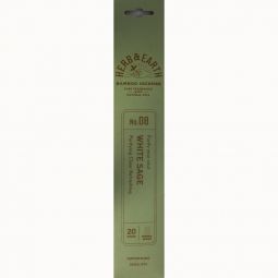 Herb & Earth Incense 20 sticks - White Sage (Pack of 12)