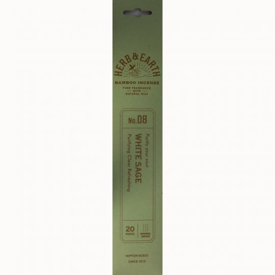Herb & Earth Incense 20 sticks - White Sage (Pack of 12)