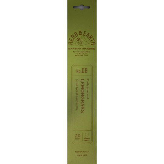 Herb & Earth Incense 20 sticks - Lemongrass (Pack of 12)