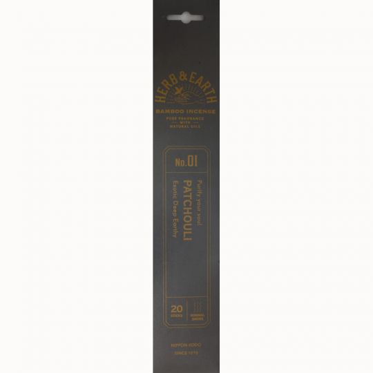 Herb & Earth Incense 20 sticks - Patchouli (Pack of 12)
