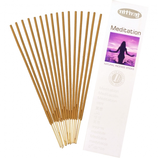 Nitiraj Incense 25 gr - Meditation (Pack of 6)