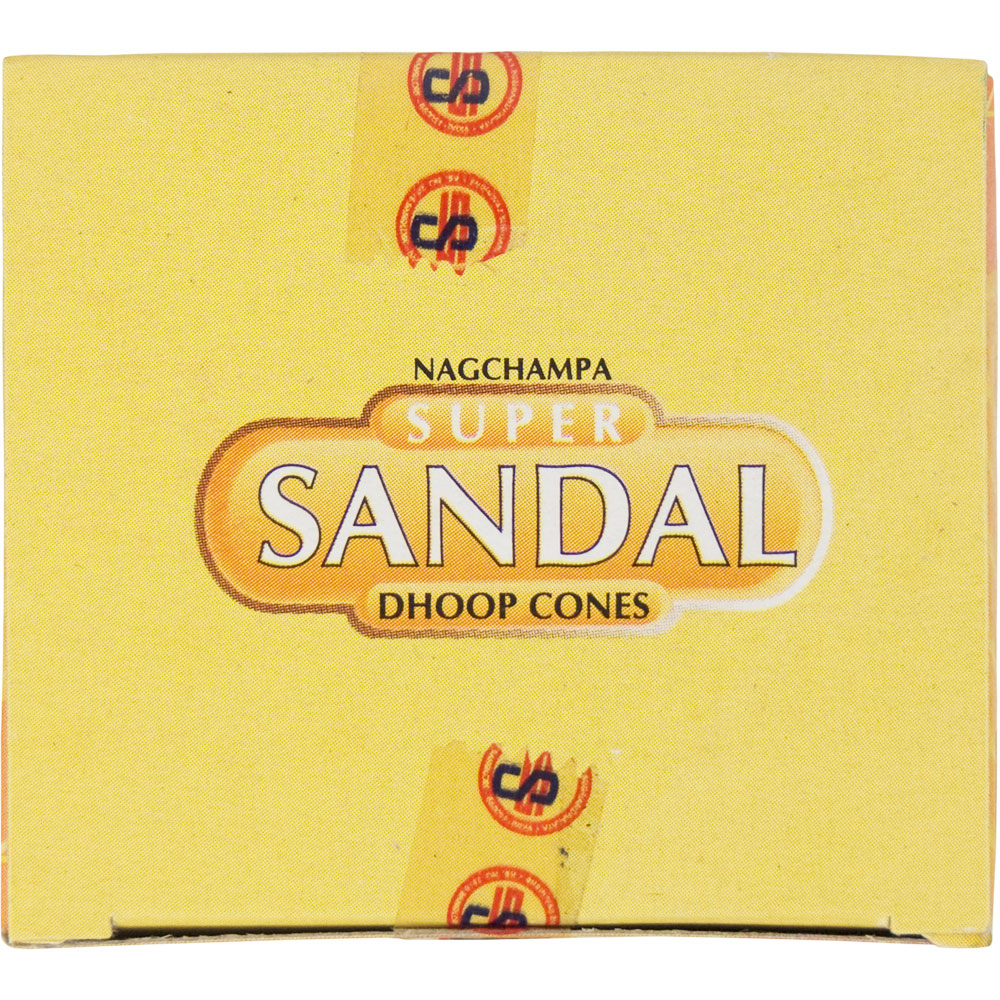 Satya SANDAL Incense Cones Display Box (pack of 12)