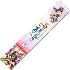 Green Tree Incense 15 gr - 7 Chakra Sage Smudge (Pack of 12)