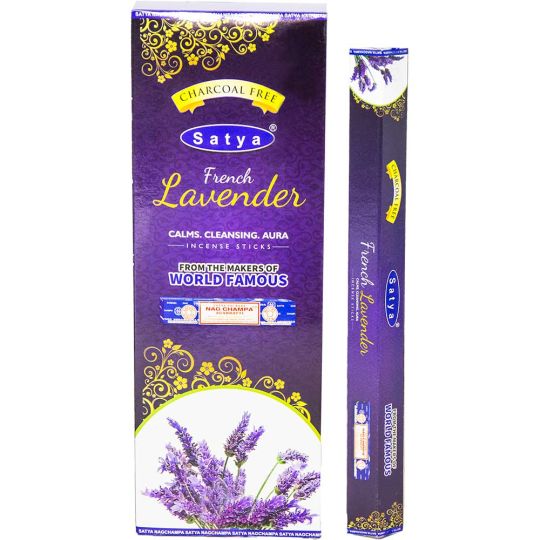 Satya Hexagonal Pack Incense - Lavender (Pack of 6)