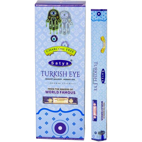 Satya Hexagonal Pack Incense - Evil Eye (Pack of 6)