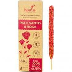 Ispalla Natural Incense - Palo Santo & Rose (8 Short Sticks)