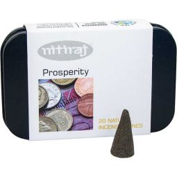 Nitiraj Platinum Natural Cones Box of 20 - Prosperity (Pack of 3)