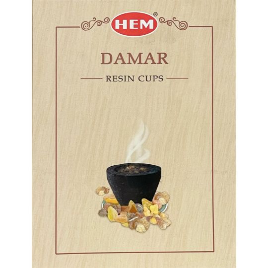 Hem Resin Cups - Damar (Pack of 10)