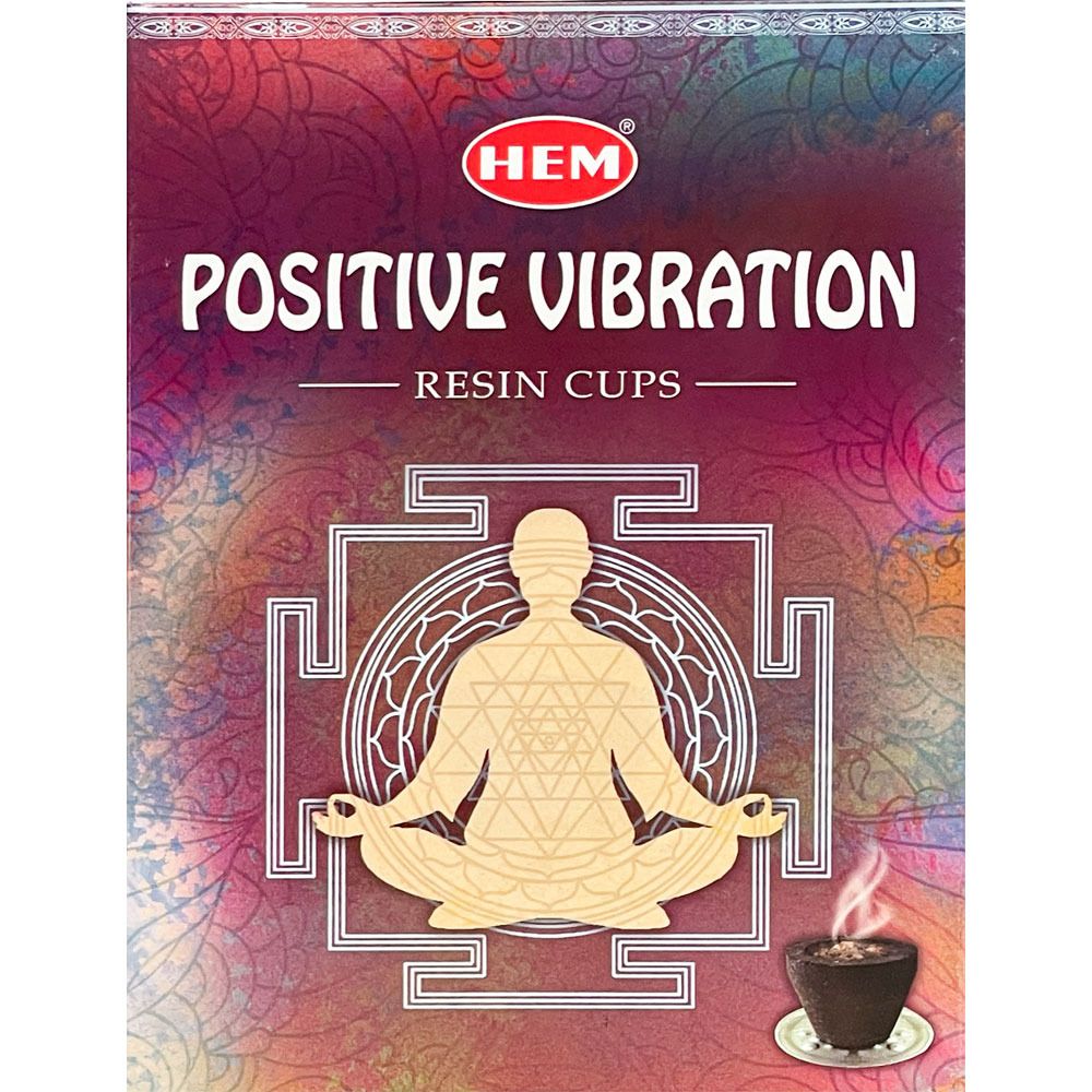 Hem RESIN Cups - Positive Vibration (Pack of 10)
