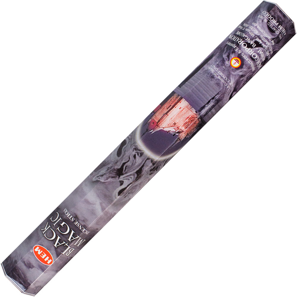 Hem Hexagonal Pack Incense 20 gr Black MAGIC (pk 6)