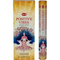 Hem Hexagonal Pack Incense 20 gr Positive Vibes (Pack of 6)