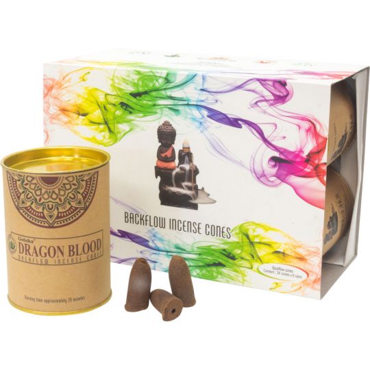 Goloka Backflow Cones 6 Cans of 24 - Dragon's Blood (Each)
