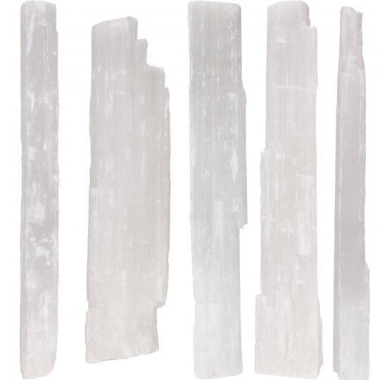 Rough Stone Specimen  Wands White Selenite (5 lbs)