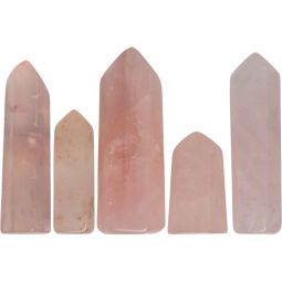 Gemstone Standing Point 1-1.75in - Rose Quartz (Pack of 5)