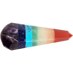 Gemstone Faceted Massage Wand - Small - Chakras (Each)