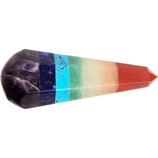 Gemstone Faceted Massage Wand - Small - Chakras (Each)