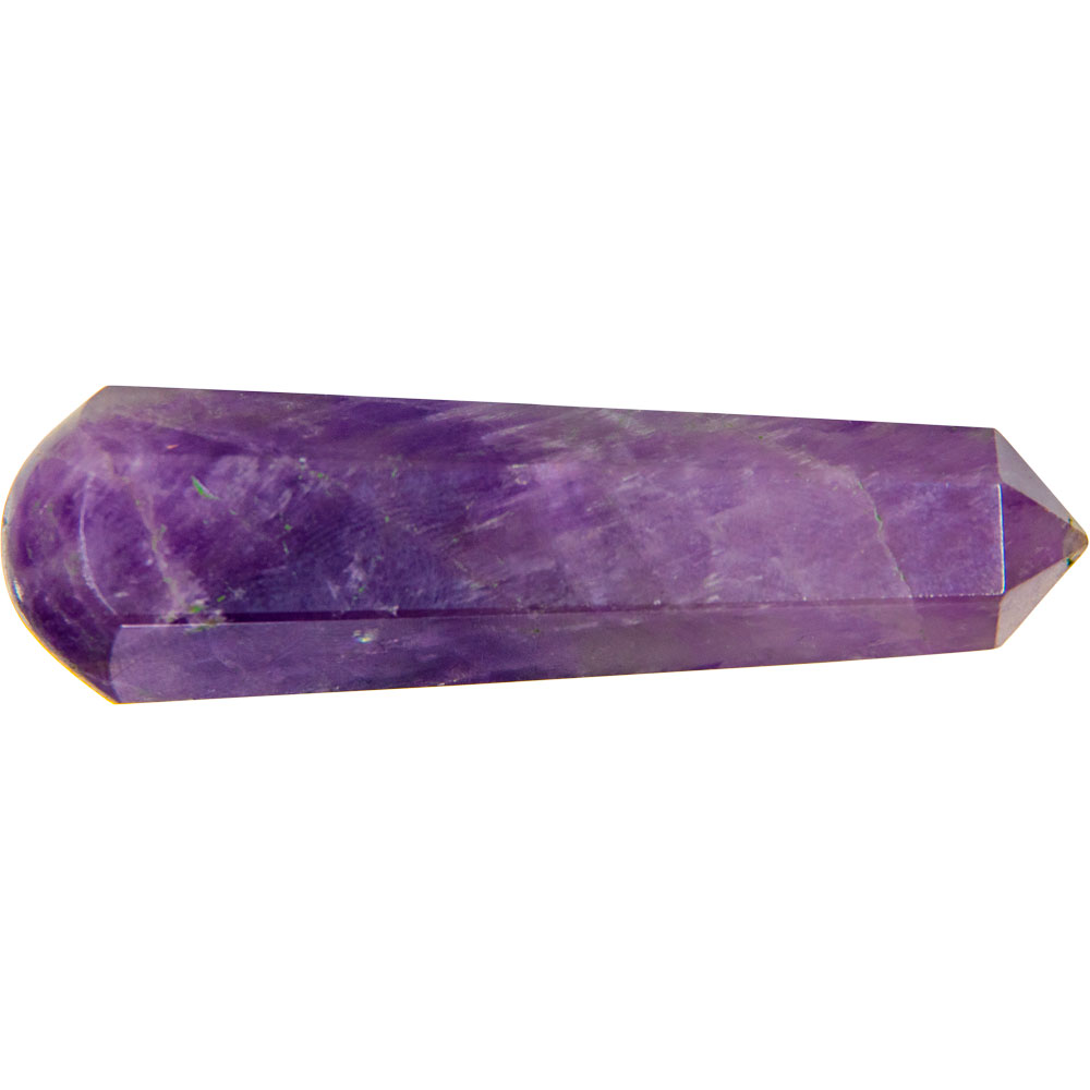 Gemstone Faceted Massage Wand - AMETHYST  (Each)