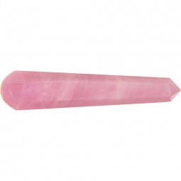 Gemstone Faceted Massage Wand - Rose Qtz (Each)