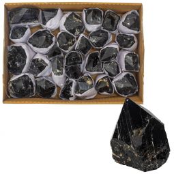 Gemstone Polished Top Points by the Flat - Black Tourmaline (5-6lbs)